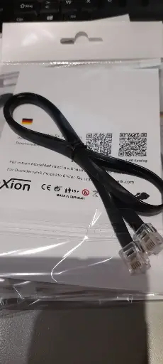 Câble de bus LocoNet, XpressNet, RS-BUS 6p6c  longueur 50cm DecoderWerk Z008 