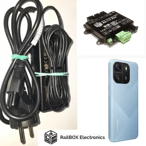 RB1110-mini Centrale DCC avec Wifi intégré RailBox Electronics + Smartphone Androïd 