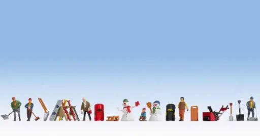 [N16220] Figurines thématiques HO « Un jour en hiver » Noch  N16220 