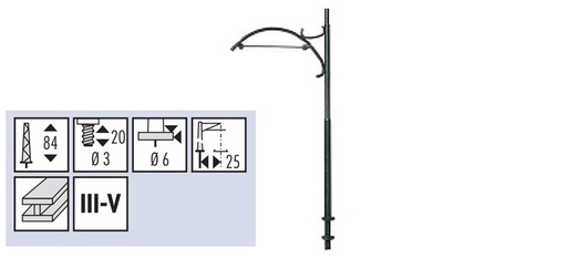 Sommerfeldt 111 mât de ligne (lot de 5)