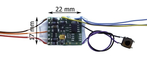 [43-02316-01] Décodeur d'aiguillage simple ou de signalisation 2 feux WD-31 DCC Motorola Tams Elektronik 43-02316-01