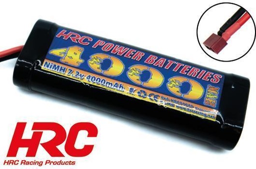 [HRC01640D] Accu - 6 cells - NiMH - 7.2V 4000mAh - Stick - Ultra T - 130x45x25mm  HRC Racing - HRC01640D