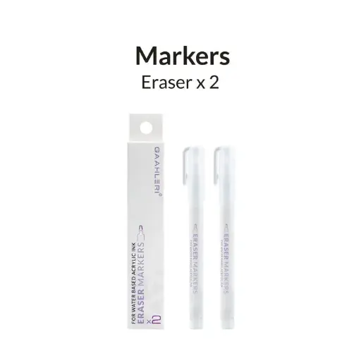[GAAHLERI 45107] Metallic Series Markers Eraser x2 GAAHLERI 45107