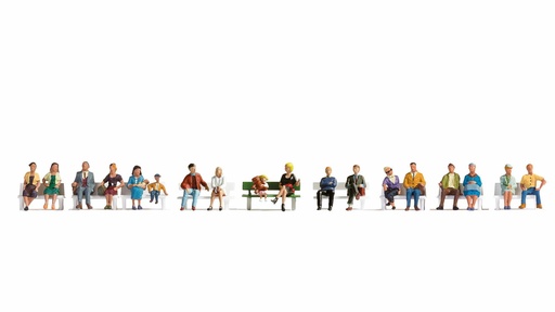Noch 16131 Personnages assis 18 pièces (sans bancs)