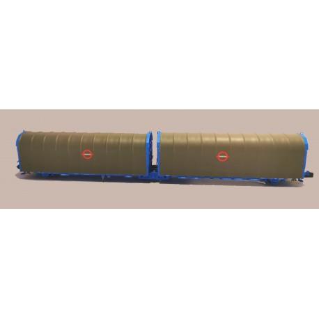 [33077] Wagons bâché double Lails Transfesa échelle N MFTRAIN 33077