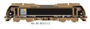 [Lenz 40312-12] Locomotive électrique à l'échelle 0 Traxx, BR 185 571-7, MRCE, Ep. 6 Lenz 40312-12