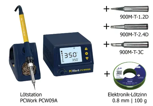[31-10011-04] Station de soudage 60 W  et son kit de démarrage complet PCWork PCW09A Tams 31-10011-04