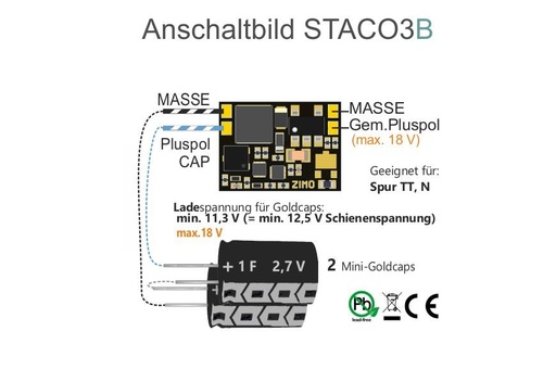 [STACO3B] Zimo STACO3B 2 gros Goldcaps