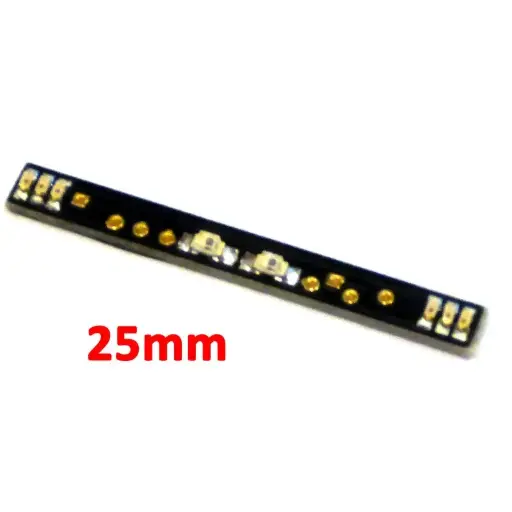 [OCS00645] Support de feu arrière équipé (25mm) avec les leds OpenCar-System pour camion échelle HO