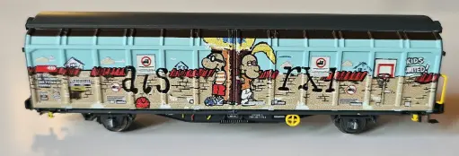 [H24663] Wagon à parois coulissantes Hbbillns SBB, Ep.VI Hobbytrain H24663 