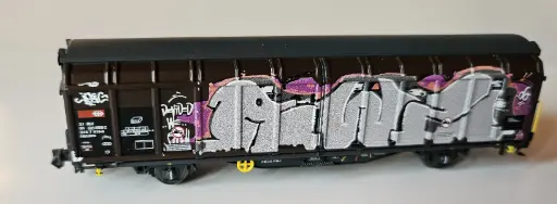 [H24667] Wagon à parois coulissantes Hbbillns SBB, Ep.VI Hobbytrain H24667