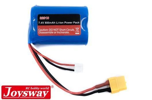 [JOY82019] Battery - Li-Ion 2S - 7.4V 800-900mAh - XT60  Joysway JOY82019 