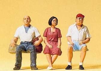 Figurine Passagers assis 1/32 Preiser 63054