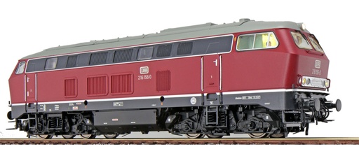 [31002] Locomotive diesel H0 BR 216 216 156 DB vieux rouge Ep IV état réel vers 1973 son+fumée DC/AC ESU  31002    
