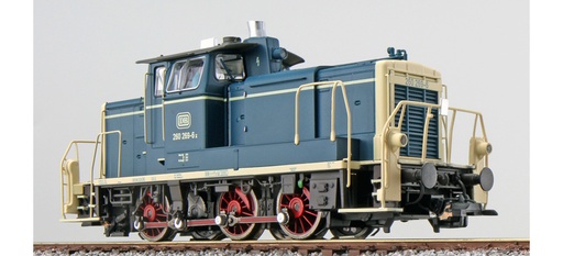 [31411] Locomotive diesel H0 BR V60 260 269 bleu océan-beige DB Ep IV état réel vers 1983LokSound générateur de fumée attelage de manœuvre DC/AC ESU  31411    