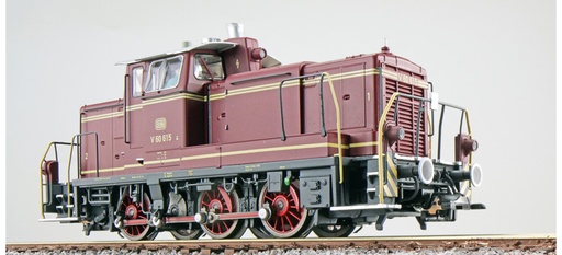 [31415] Locomotive diesel H0 BR V60 V60 615 vieux rouge EP III état réel vers 1963 LokSound générateur de fumée accouplement de manœuvre DC/AC ESU  31415    