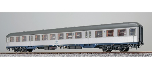 [36483] Wagon n H0 Bnrz 725 22-34 106-1 2. cl DB ép. IV argenté œil de paon cadre bleu océan toit gris umbra DC ESU  36483    