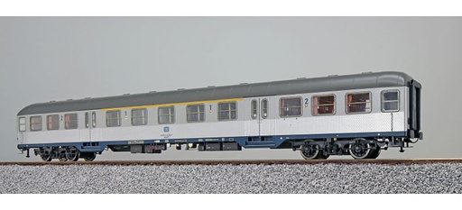 [36485] Wagon n H0 ABnrzb 704 31-34 057-5 1ère/2ème classe DB ép. IV argenté œil de paon cadre bleu océan toit gris umbra DC ESU  36485    