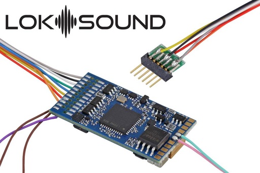 [58416] LokSound 5 DCC/MM/SX/M4 "décodeur vide" 6 broches NEM651  avec haut-parleur 11x15mm écartement : 0 H0 ESU  58416    