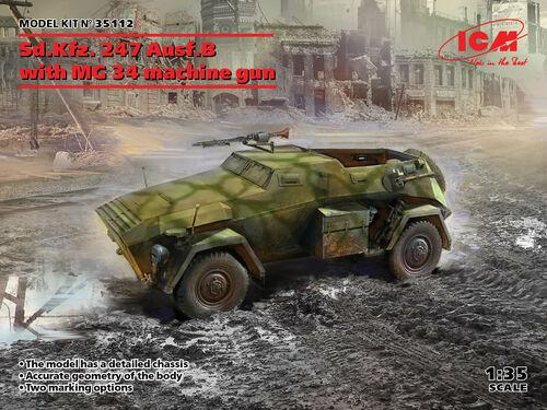 Sd.Kfz. 247 Ausf.B with MG 34 machine gun
ICM 35112