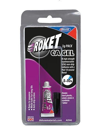 [Deluxe Materials  AD90] ROKET GEL GLUE 3 GR AD90 Deluxe Matérials   