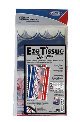 [Deluxe Materials  BD79] EZE TISSUE DESIGNER 2 SHEETS/PACK BD79 Deluxe Matérials   
