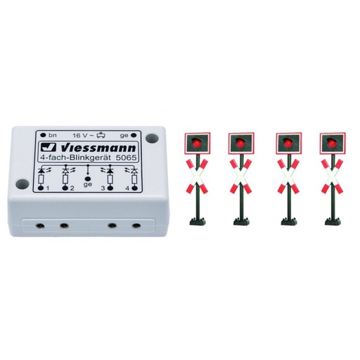 [Viessmann 5835] Viessmann 5835 H0 Andreaskreuze,4 St.+Blinke