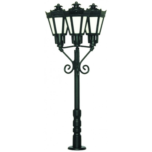 [Viessmann 6077] Viessmann 6077 H0 Parklaterne, dreifl.,schw.
