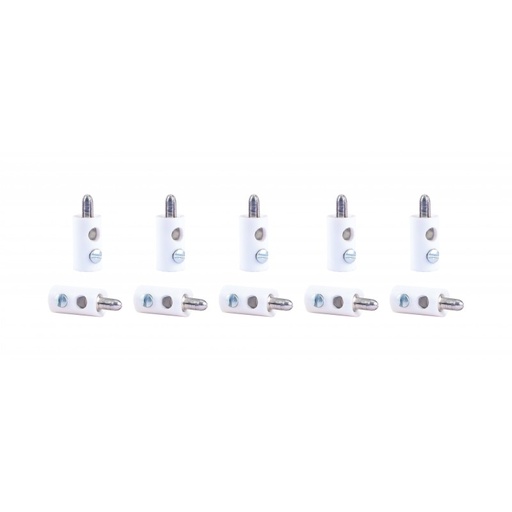 [Viessmann 6878] Viessmann 6878 Querlochstecker weiß, 10 Stue