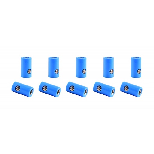 [Viessmann 6883] Viessmann 6883 Muffen blau, 10 Stueck