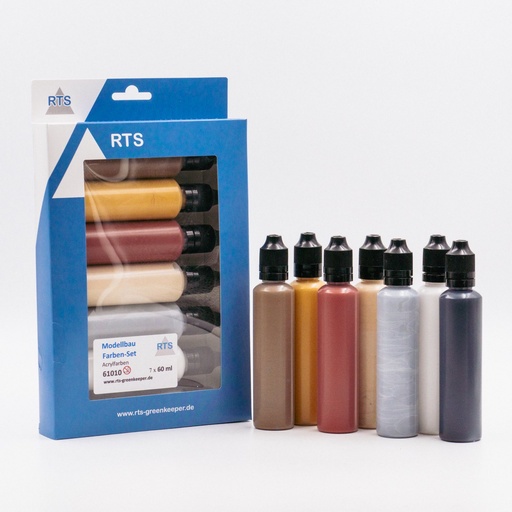[RTS 61010  ] RTS 61010 Kit de peinture pour maquettes 7 x 60 ml 