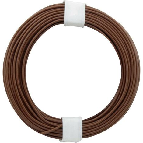 [DONAU  105-8SB ] DONAU 105-8SB - Fil de cuivre intercalaire 0,5 mm / 10 m brun - en sachet SB  