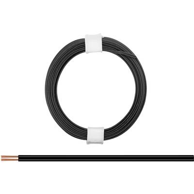 [DONAU  114-11 ] DONAU 114-11 - Toron jumelé 0,08 mm² / 5 m noir-noir  