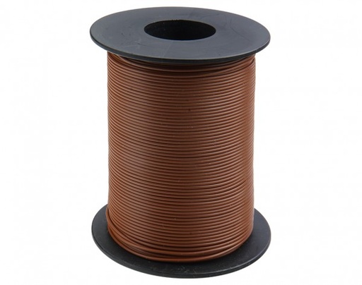 [DONAU  119-18 ] DONAU 119-18 - Toron de cuivre 0,14 mm² / 100m brun  