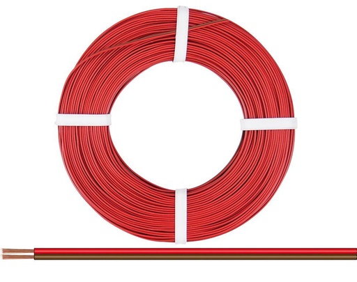 [DONAU  275-08-25 ] DONAU 275-08-25 - Toron jumelé 0,75 mm² / 25 m rouge-brun  