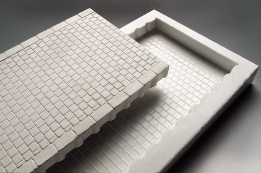 [Spoerle 2153] Spoerle 2153 -  Quai complet Dallage avec bords bas bÃ©ton, env. 152 par 65 par 9,5 mm