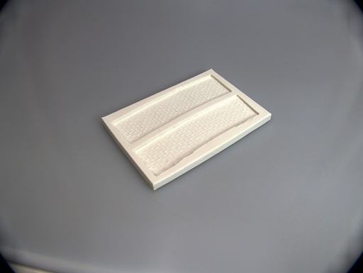 [Spoerle 1247] Spoerle 1247 -  route de campagne - 2 arcs de trottoir, grand R  700 mm pour Rue en courbe 1227 - Paire