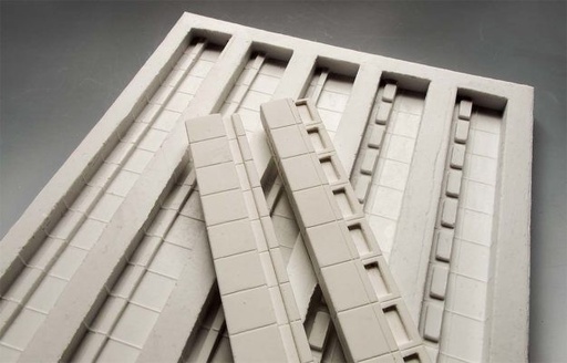 [Spoerle 2214] Spoerle 2214 -  pour 5 bordures de quai hautes - BÃ©ton , hauteur environ 14 mm