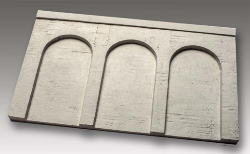 [Spoerle 3028] Spoerle 3028 -  Mur en bÃ©ton - 3 arcades hautes et plates, 163par96par7 mm