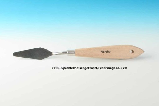 [Spoerle 0118] Spoerle 0118 - Couteau Ã  mastic coudÃ©, lame ressort env. 5 cm