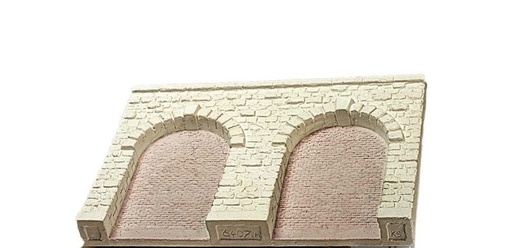 [Spoerle 6407/Z] Spoerle 6407/Z -  Structure de soutien avec 2 hautes arcades, voÃ»te Ã  l'intÃ©rieur brique, pierre naturelle, 140x100x14mm