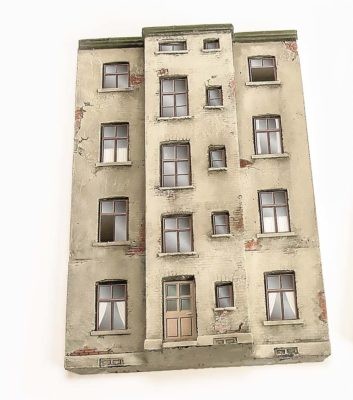 [Spoerle 7101p] Spoerle 7101p -  Maison de ville-cour-façade crépie, rez-de-chaussée, étage supérieur et étage mansardé