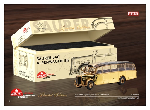 [ACE  882009] ACE  882009 1/87 Saurer Alpenwagen IIIa Gold Edition