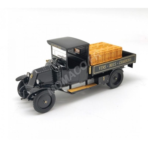 RENAULT MY 1924 "AU PETIT NOIR - VINS,BOIS ET CHARBONS" AVEC CAISSES DE VINS